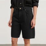 SKALL STUDIO Wilson denim shorts - washed black