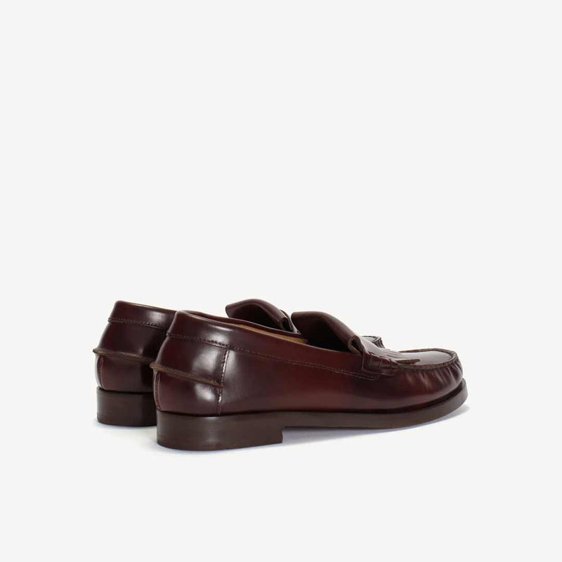 DICO Moccasin loafer med frynser - bordeaux