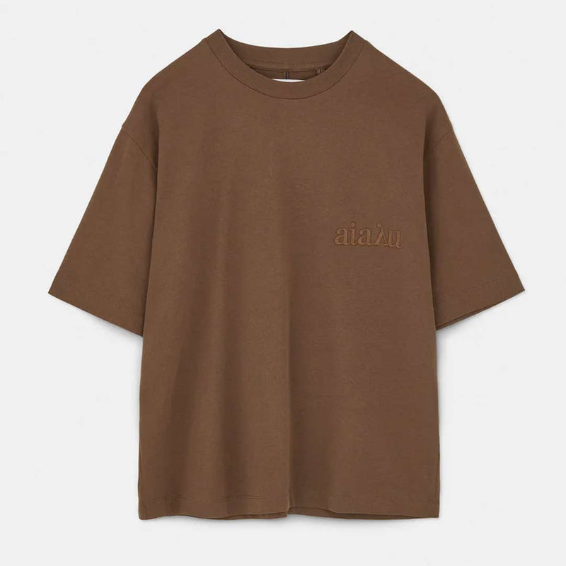 AIAYU Lou Circular Tee - coffee