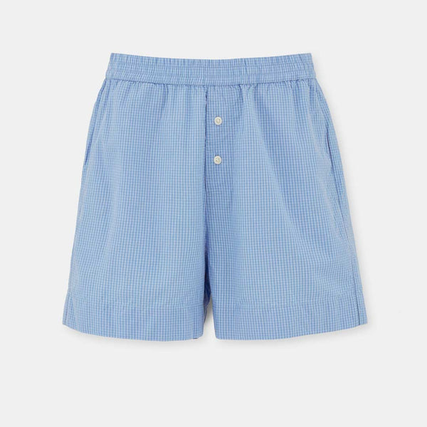 AIAYU Casual shorts check - Mix Blue tern