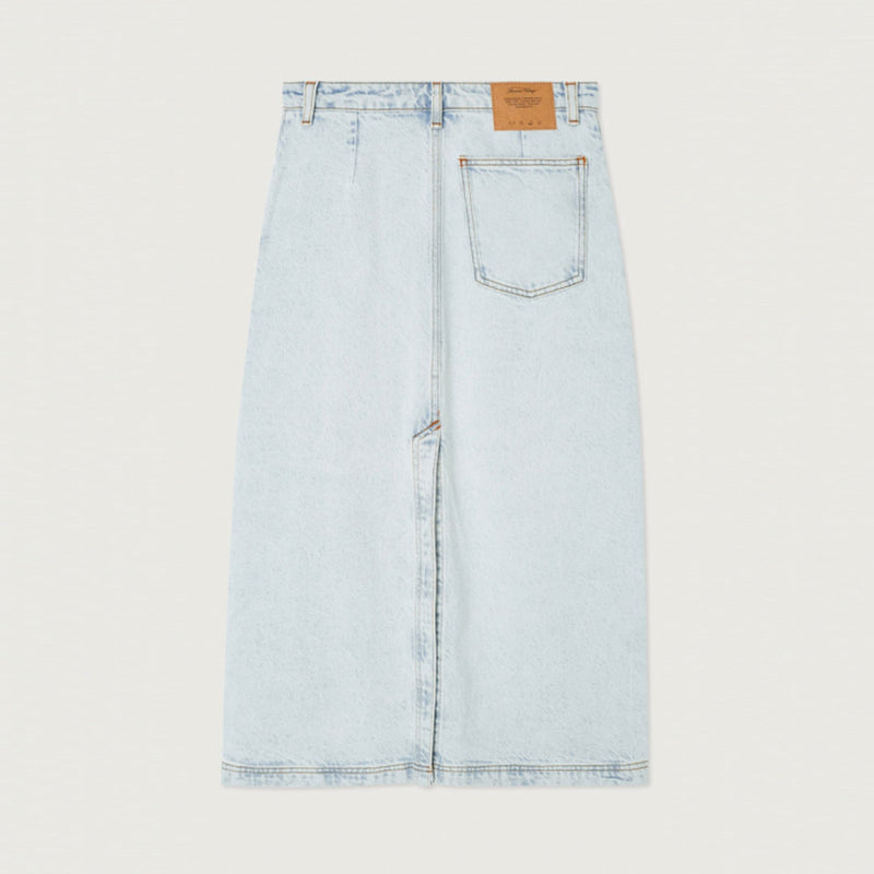 AMERICAN VINTAGE JOY13e denim nederdel - winter blå