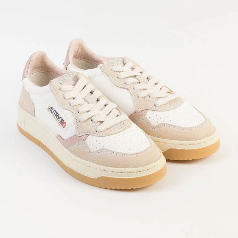 AUTRY Medalist Low canvas sneakers - sand/powder