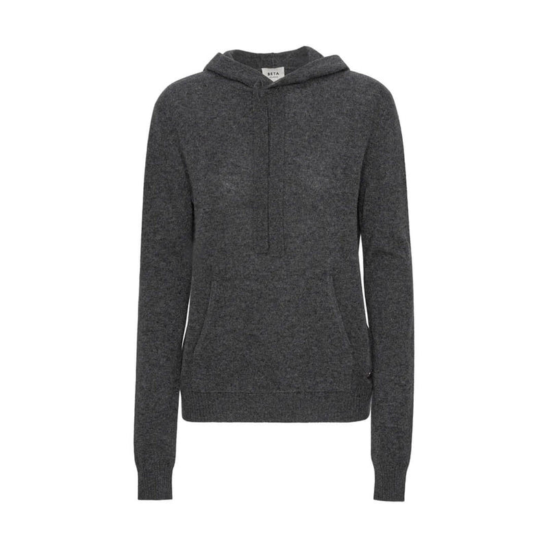 BETA STUDIOS cashmere hoodie - dark grey