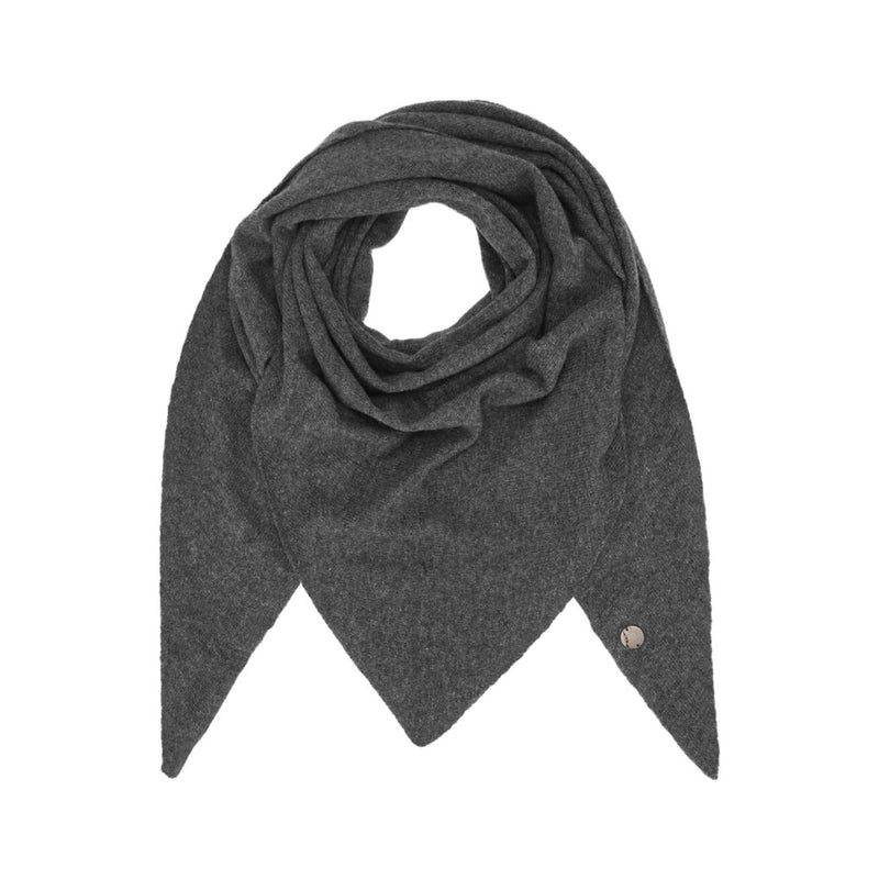 BETA STUDIOS Triangle cashmere tørklæde - dark grey