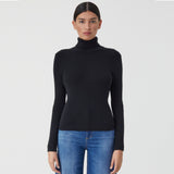 CLOSED Turtleneck bluse - sort