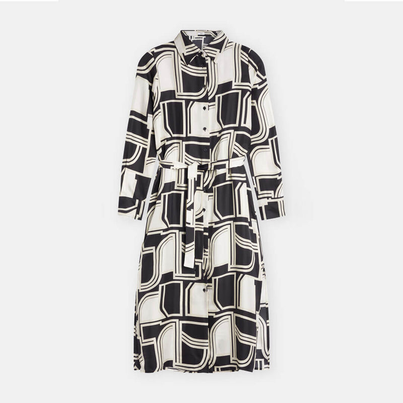 CLOSED Long shirt silke kjole - print