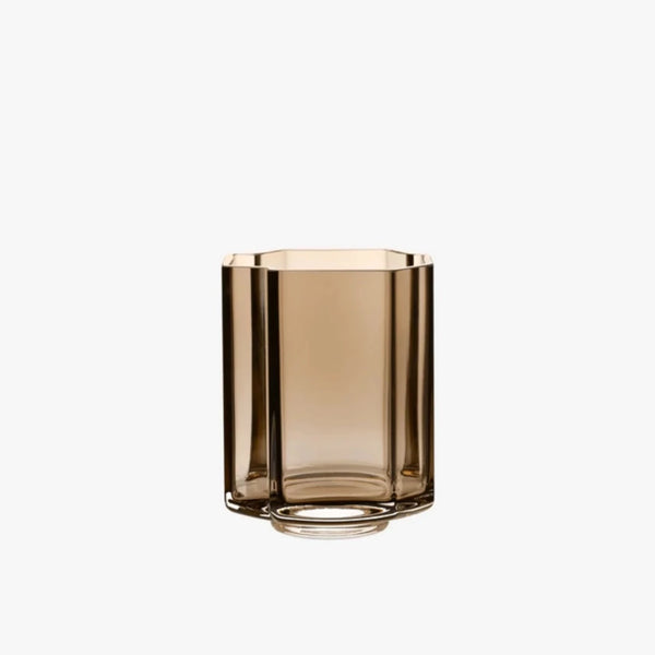 LOUISE ROE Funki Light Asymmetric vase - smoke