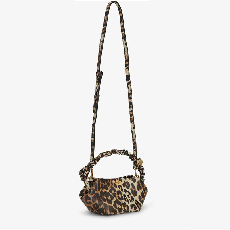 GANNI A5817 Bou taske mini - leopard