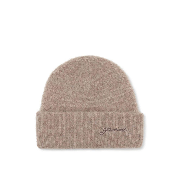 GANNI A6061 Soft wool Beanie hue - almond beige