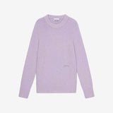 GANNI K2392 Brushed Alpaca O-neck - lavender blue