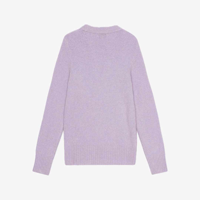 GANNI K2392 Brushed Alpaca O-neck - lavender blue