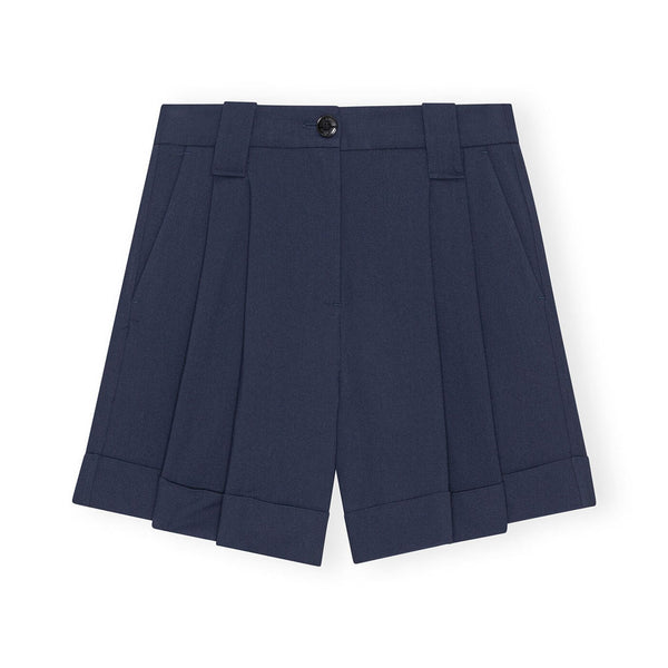 GANNI F9015 shorts - sky captain blå