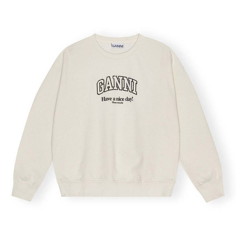 GANNI T3871 Oversized sweatshirt - hvid