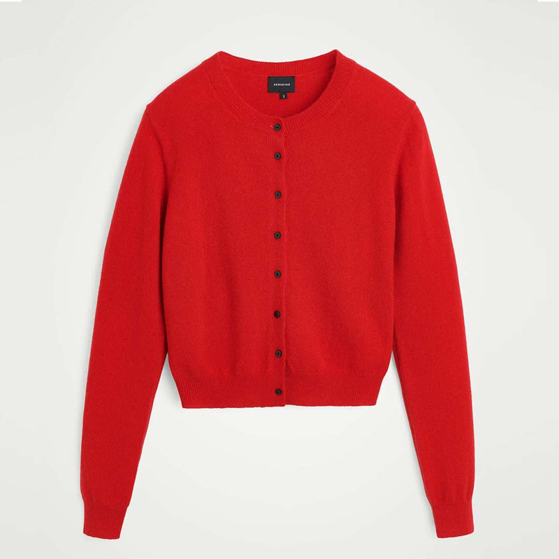 HERSKIND Roselle cashmere cardigan - rød