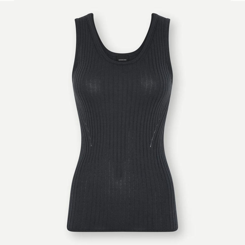 HERSKIND Tripa tank top - ebony