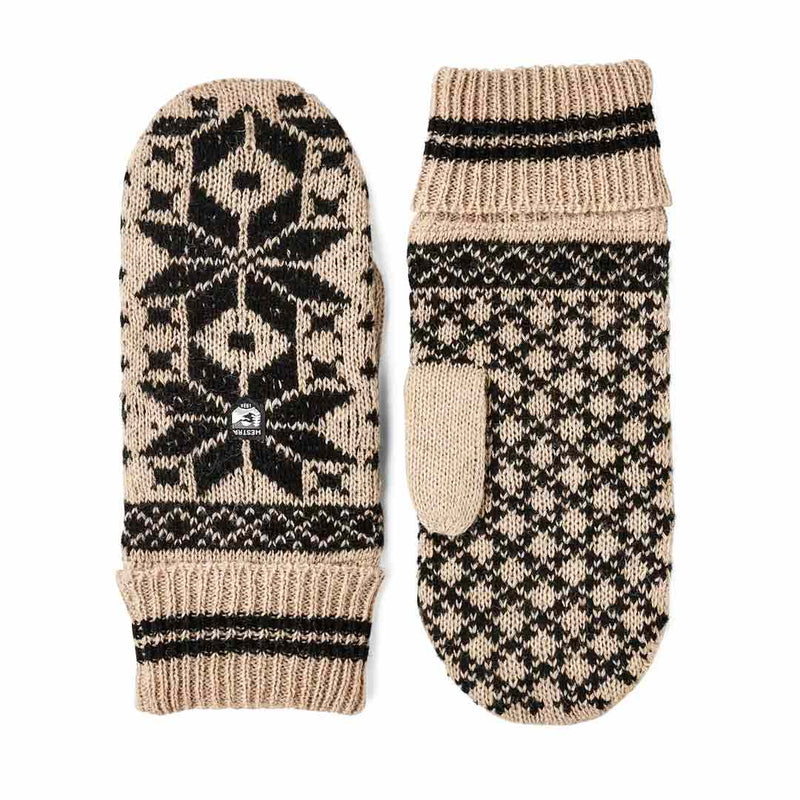 HESTRA Isvik Mitt vanter - beige / sort