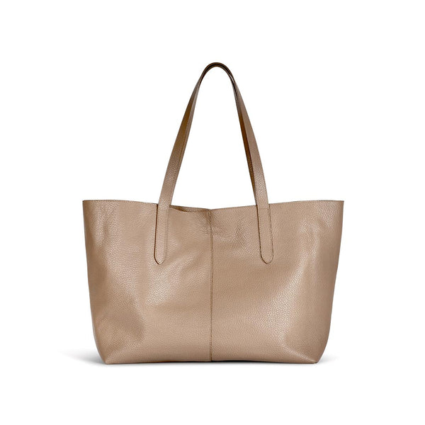 INFINITO Karin large tote taske - taupe beige