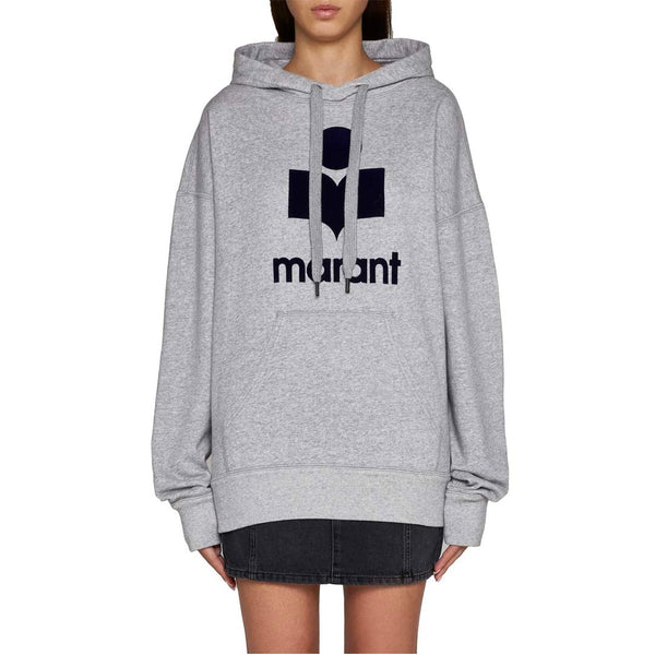 ISABEL MARANT Mansel logo hoodie - grå