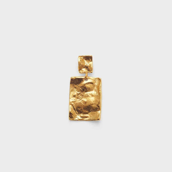 LEA HOYER Rosa ørering - guld