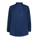 LEE Shirred skjorte - dotted indigo