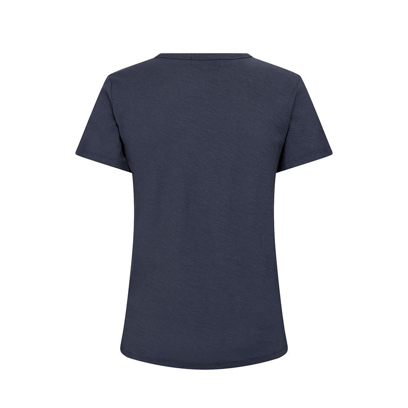 LEVETE ROOM Any 2 t-shirt - navy blå