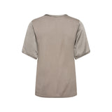 LEVETE ROOM Gunhilda 2 silke t-shirt - beige