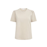 LEVETE ROOM Isol 1 t-shirt - island fossil beige