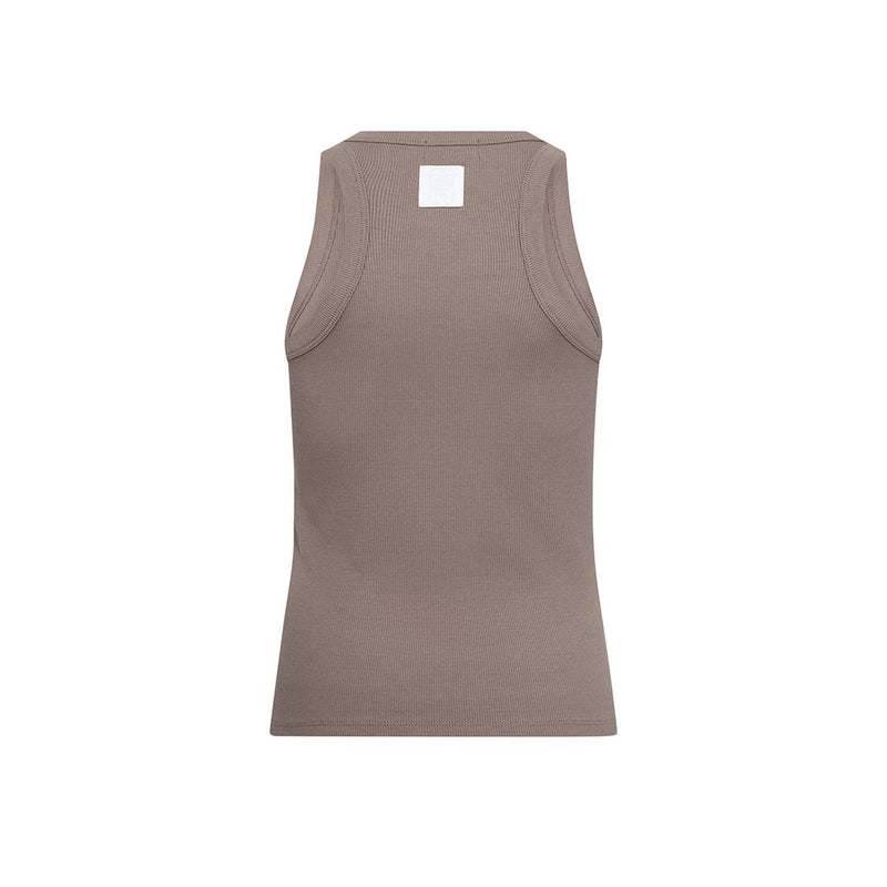 LEVETE ROOM Numbia 1 rib top - brun