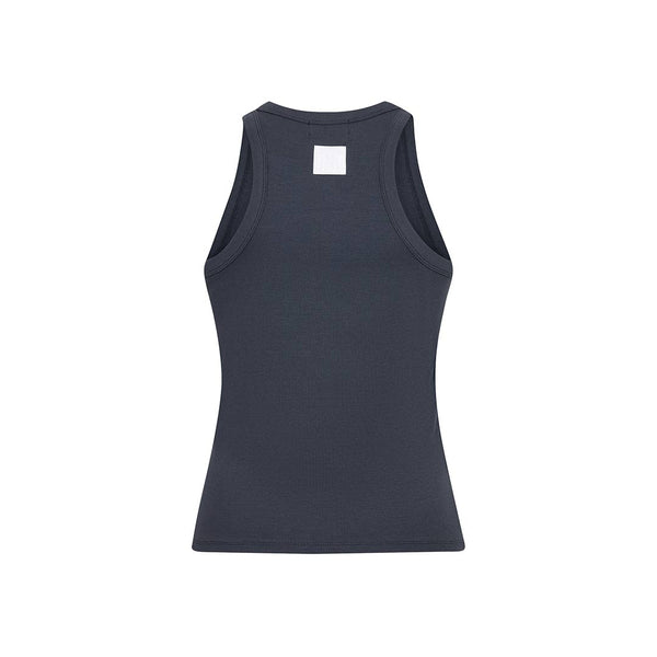 LEVETE ROOM Numbia 1 rib top - navy