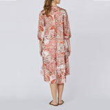 LOVE & DIVINE love958-5 kjole - coral Paisley