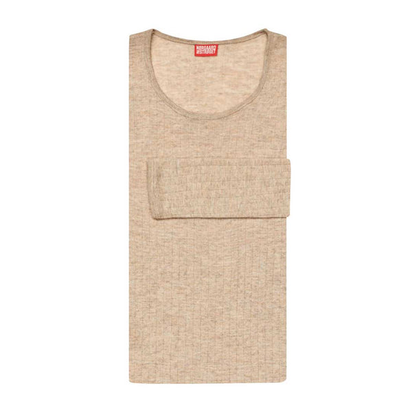 NØRGAARD PAA STRØGET #101 wool bluse - light camel beige