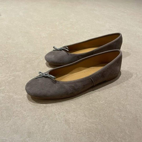 LOLO BALLERINA Capri suede ballerina - grå brune