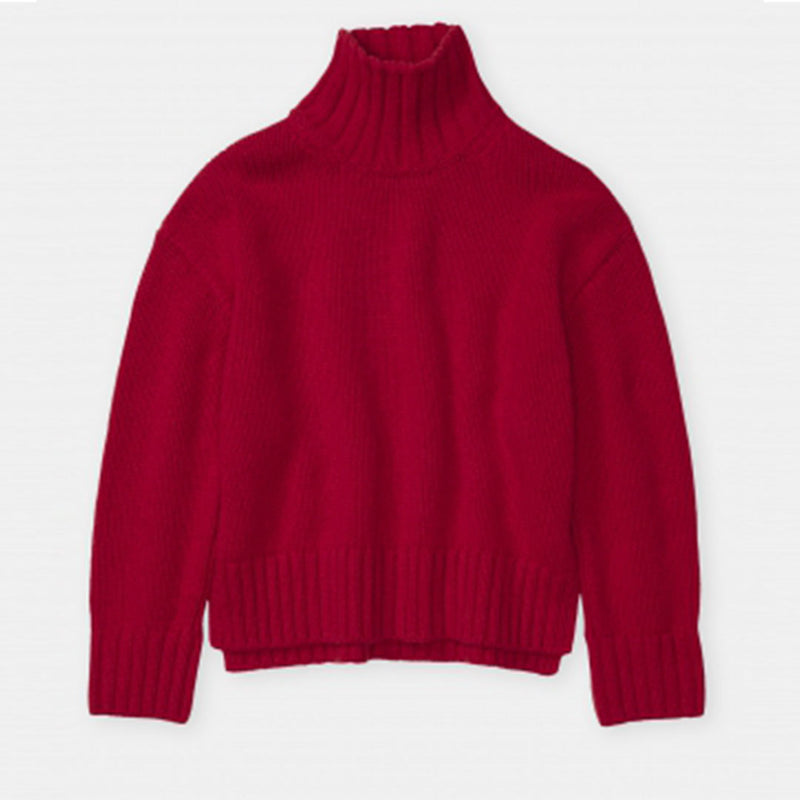 CLOSED Rollneck long sleeve rullekrave strik - chilli pepper rød