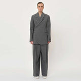 HERSKIND Carla bukser - light grey pinstripe