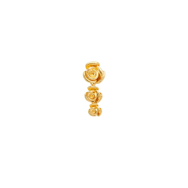 PICO Rose Triplo studs øreringe - forgyldt