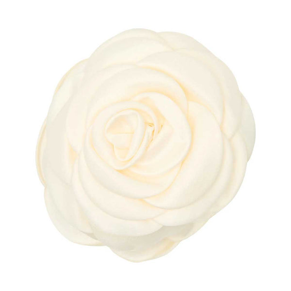 PICO Giant Satin Rose hårklemme - ivory