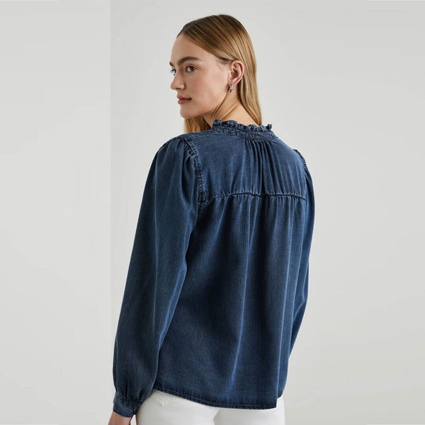 RAILS Camille skjorte - dark vintage wash