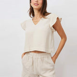 RAILS Miley top - Flax