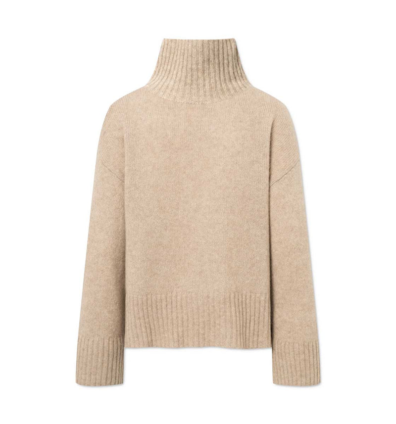 RUE DE TOKYO Klara cashmere silke strik - nougat