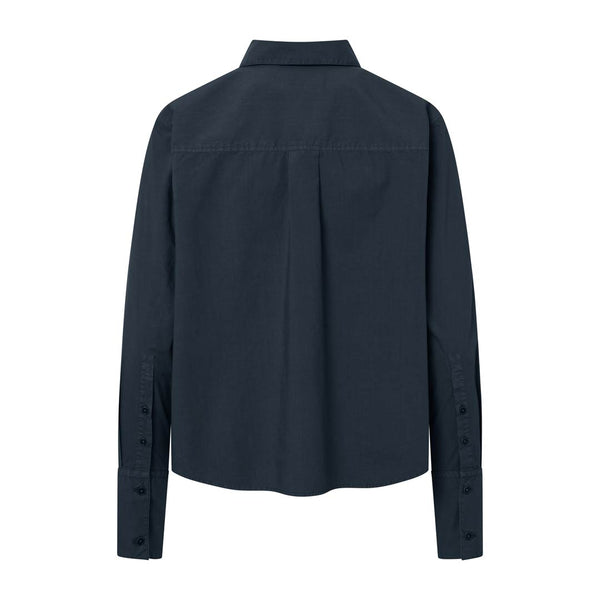 RUE DE TOKYO Sylina skjorte - navy poplin