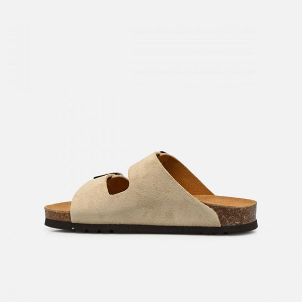 SCHOLL Josephine sandaler - beige ruskind