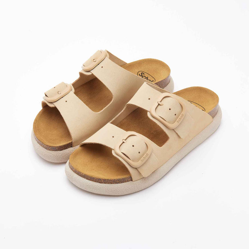 SCHOLL Noelle chunky sandaler - beige ruskind