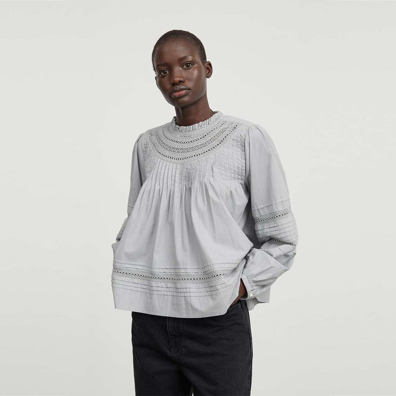 SKALL STUDIO Bianco bluse - cloud grey