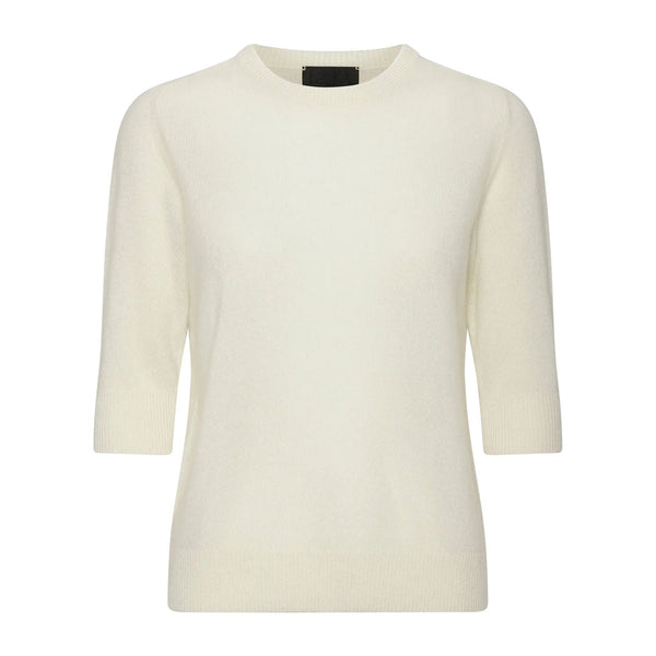 BETA STUDIOS Lady Sleeve cashmere strik - almost white