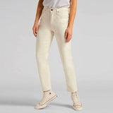 LEE Carol cropped Twill jeans - Råhvid