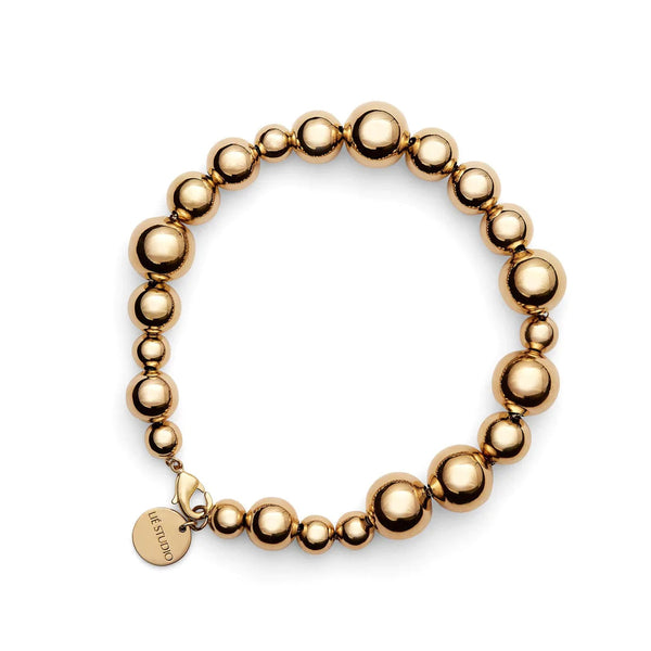 LIÉ STUDIO Elly perle armbånd - guld