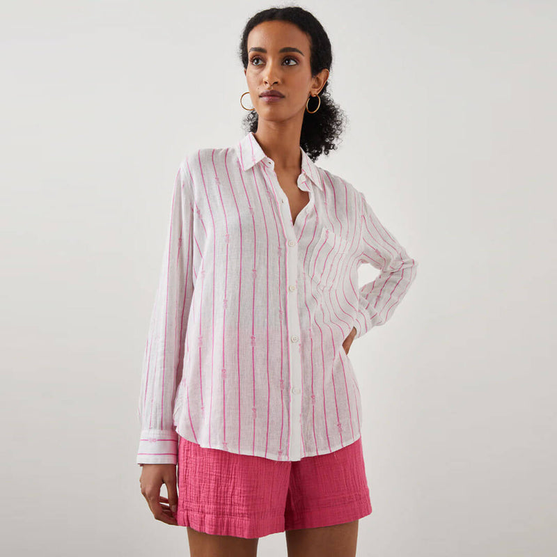 RAILS Charli skjorte - pink pineapple stripe