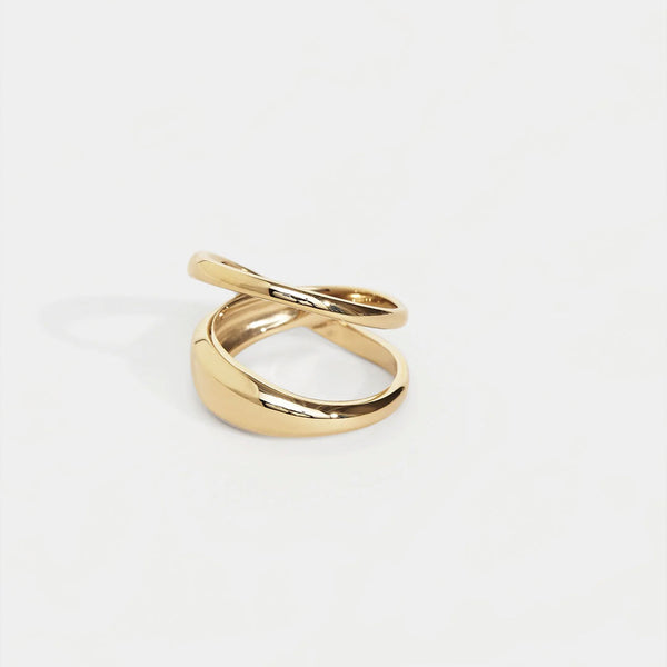 TRINE TUXEN Loop Ring - guld