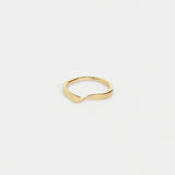 TRINE TUXEN Wave Ring II - guld