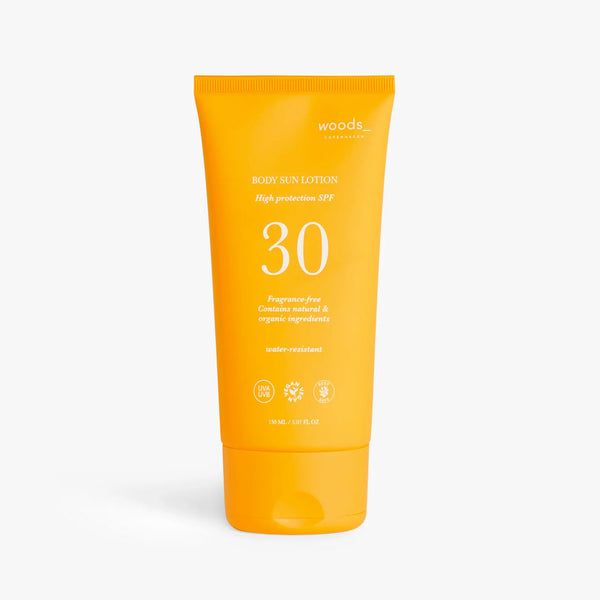 WOODS Copenhagen Sun Body SPF30 solcreme - 150 ml.